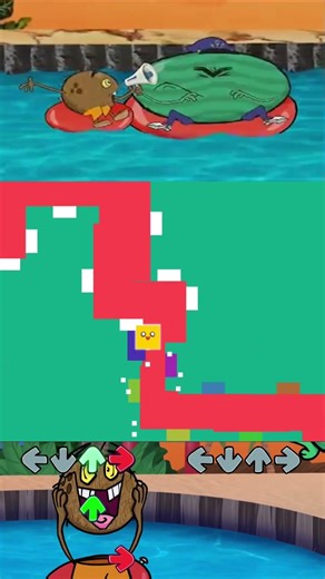 FNF Coconuting Song but Bouncing Square vs Cutsceen