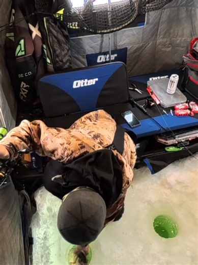 Rattle Bait Season 😎 @FXRProFish @Otter Outdoors #walleyefishing #Saginawbay #fishing #ice #icefishing