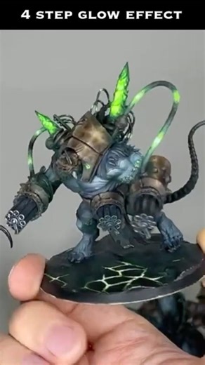 This Glow Only Takes 4 Steps | Painting Warhammer OSL #paintingminiatures #gloweffect