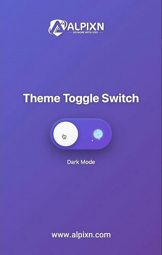 🌙 3D Moon Switch Animation | Dark & Light Mode Toggle UI Design