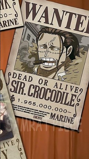 Cross Guild Bounties Final #onepiece #sircrocodile #onepiecebounty #crossguild #buggy #mihawk