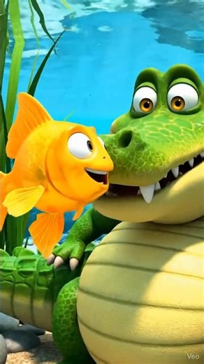 *"ঘুম কুমির আর দুষ্টু মাছ 🐊🐟"*#cartoon #shorts #trend