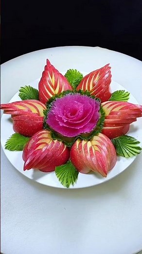 Apple Artistry Creative Carving in Different Styles#Apple Carving Magic Multiple Styles One Fruit