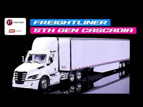 Freightliner Fifth Generation Cascadia Day Cab and 53' Trailer 1/64 Diecast Model by DCP/First Gear