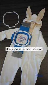 Hooping you Garment Sideways with Mighty Hoops | How to hoop in narrow/tight areas! #mightyhoop