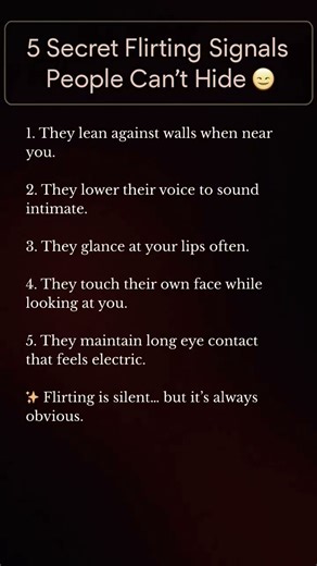5 Secret Flirting Signals People Can’t Hide 😏 | Body Language Signs of Attraction