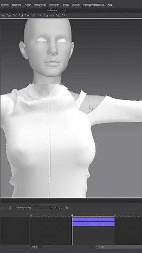 Making a knit dress and eyelet belt (Marvelous Designer) 🦋 #digitalfashion #marvelousdesigner #clo3d