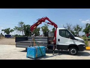 Iveco Daily 3.0 2017 with krane hds Ferrari 2tones
