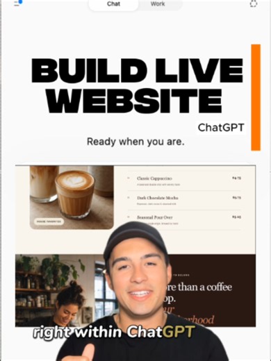 I built a real website inside ChatGPT in only 60 seconds 🤯 Comment