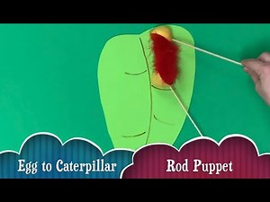 DIY From Egg to Caterpillar Rod Puppet