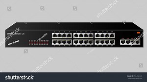 Ethernet Switch 28 Ports Including Four Stock Vector (Royalty Free) 791436145 | Shutterstock