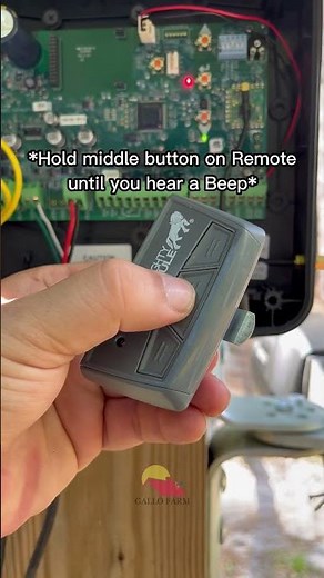 How to program your mighty mule remote/clicker MM371W
