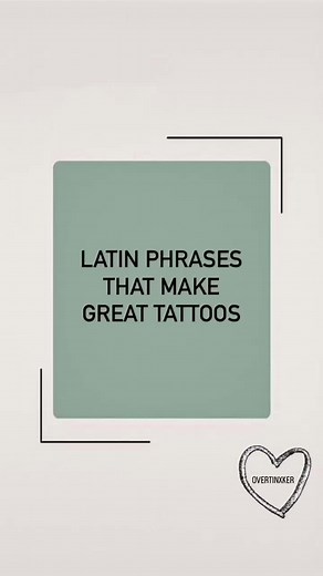 Latin Phrases for Stunning Tattoos