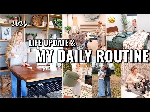 MY DAILY ROUTINE FOR 2026 & A LIFE UPDATE! 6:30AM MORNING ROUTINE | CLEANING & ORGANIZING ROUTINE