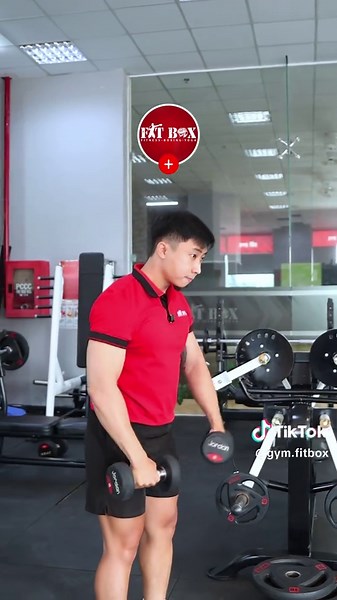 Vai giữa không to, cắt nét thường do bạn tập như thế này! #fitbox #gym #gymtok #gymfitbox