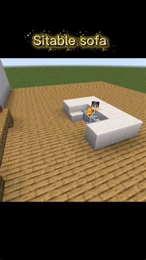 Sitable sofa in Minecraft #minecraft #minecraftshorts #gaming #shorts #browsefeatures