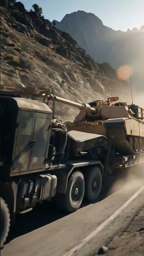 🚛 Tank Transport Truck Conquers the Steep Mountain — No Flip, Pure Power! #truck #shorts #tank