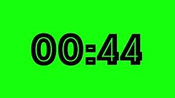 Digital clock count 12h - 4k - LCD display loopbable stock video