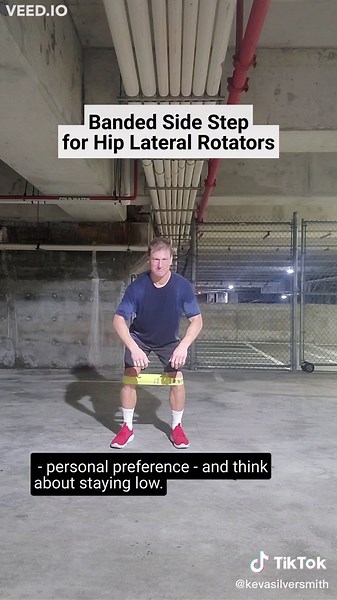 Banded Side Step for Hip Strength and Stability