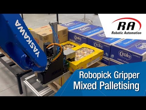 Robotic Mixed Palletising and Depalletising with RoboPick Gripper