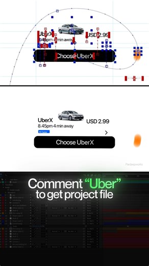 Pardeep Visuals on Instagram: "Comment “Uber" To Access The Project File 🤑✨ I Make This Re-edit For @uber @uberuk [Apple ui animation, UI design, SaaS, explainer videos, motion design, after effects, adobe, freelancer] #videoeditor #saas #motiongraphics #unitedstates🇺🇸 #salescoach"