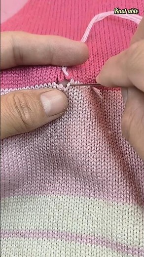 Fixing Dropped Stitches: Easy Knitting Repair Trick!