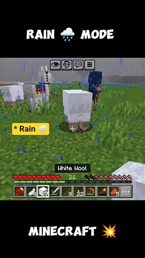 Rain 🌧️ Mode In Minecraft | More Videos coming soon 🔜