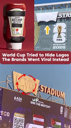 The World Cup tried to hide these brands and accidentally made them famous #marketing #branding #advertising #worldcup #levis