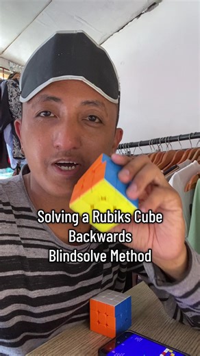 Blindsolve Method: Solve a Rubik's Cube Backwards