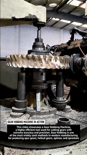 Gear Hobbing Machine in Action | Precision Gear Cutting Technology 2025