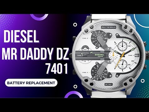 This watch takes 4 batteries | Diesel battery replacement | Battery change | quick & fast