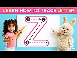 Learn How to Write the Letter Z for Kids | Uppercase & Lowercase ABC’s | Preschool Alphabet Writing