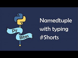Python namedtuple with typing #Shorts