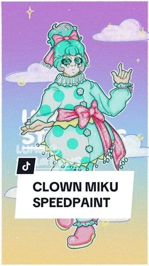 Clown Miku Speedpaint Design Inspiration