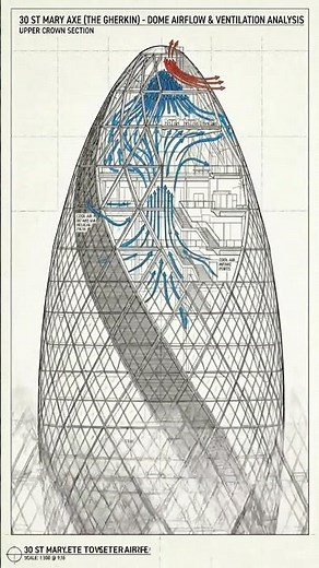 Why the Gherkin Has a Glass Dome #construction #engineering #civilengineering