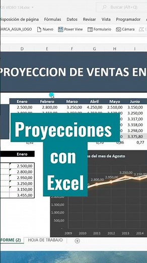 Projections of any variable with Excel
