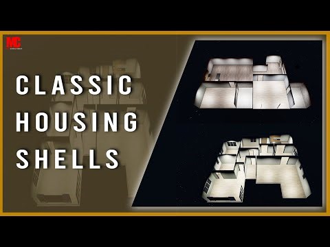 2x UNFURNISHED CLASSIC INTERIOR SHELLS FOR HOUSING PACK | MLO | GTAV | FIVEM