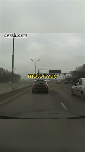 Driver Falls Asleep — Car Flips on Busy Motorway | Dashcam