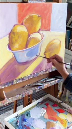 #painting lemons today. Free painting demo