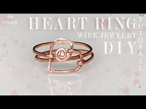 Heart Ring/Love Ring/Easy Ring/Easy Earrings/Wire Wrap Ring Tutorial/How to make