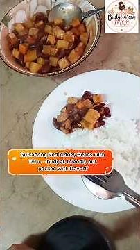 Guisadong Red Kidney Beans with Tofu — budget-friendly but packed with flavor!”