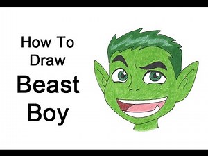 How to Draw Beast Boy from Teen Titans