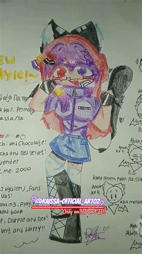 ||✨ New style oc!! ✨ || (liat desk) || Ft: Raissa || #art #trend #dontcopy #newstyle #oc #fyp