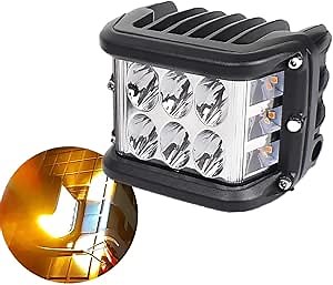 Led Pods 4Inch Flashing Led Light Bar 36W Flood Spot Combo Side Shooter Light 6000LM Super Bright Off Road Driving Fog Light Boat Lights Work Light for Trucks ATV UTV Motorcycle Car