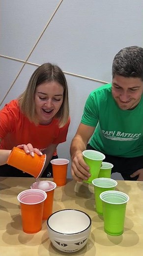 Water Cup Transfer 💦🏐 | Crazy Balloon & Balance Challenge | Crazy Battles #149