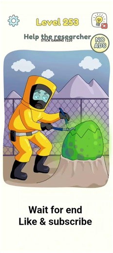 DOP 3 Level 253 How to Help the Researcher Hatch the Alien Egg! 🧪👾 (Monster Puzzle)##stickgaming1220