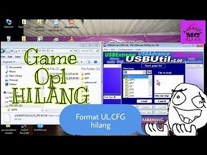Game ps2 opl hilang | cek di laptop filenya ada !! format UL.CFG masalahnya..