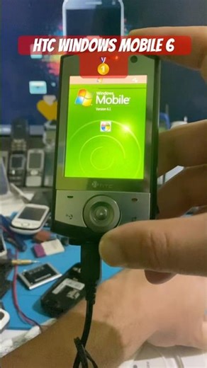 HTC Windows Mobile 6 in 2035 #smartphone #windows #mobile #retro #nostalgia #tech #reels