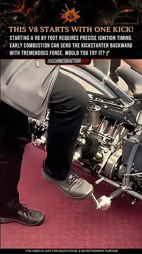 This V8 Starts With One Kick 🔥