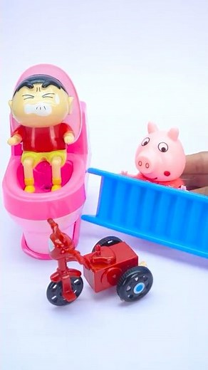 Satisfied Unboxing and Reviews Shin-chan, Peppa Pig Toys Videos